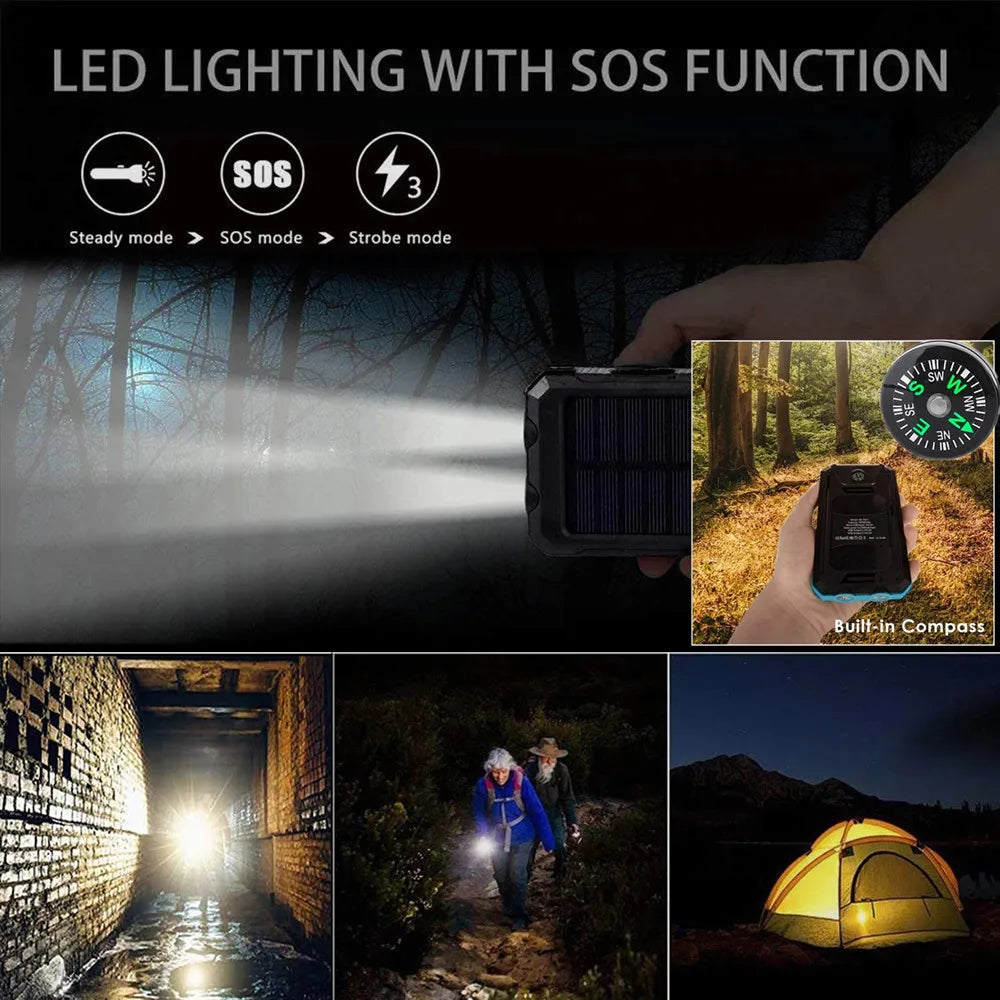 Outdoor Survival Camping Equipment Tool Portable Waterproof With LED Flashlights for Adventure