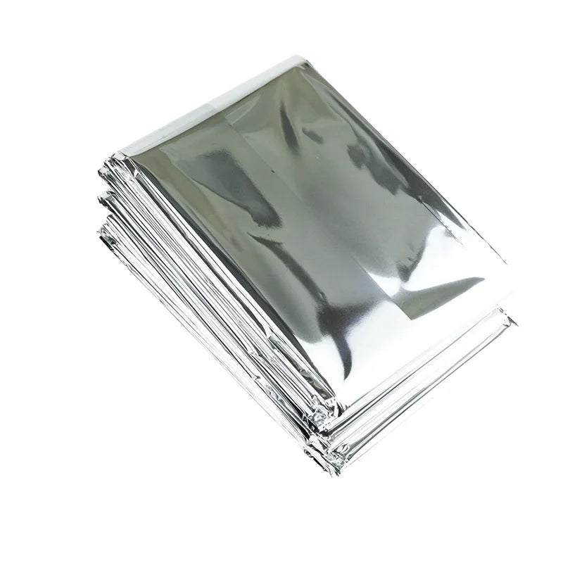 Emergency thermal blanket outdoor waterproof survival blanket aluminum foil hot space emergency rescue curtain military blanket