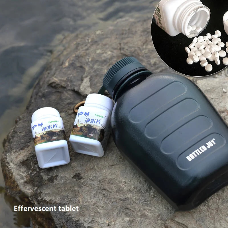 CLO2 Outdoor Water Purification Tablets Disinfection of Drinking Water in The Wild Survival Emergency Equipment Effervescent