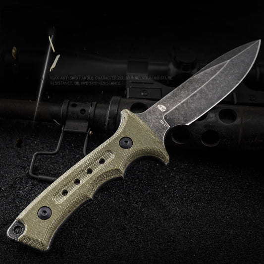 Outdoor Tactical Camping Mountaineering Self-defense Survival Fruit Knife