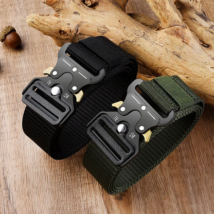 Men's Belt Army Outdoor Hunting Tactical Multi Function Combat Survival High Quality Marine Corps Canvas For Nylon Male Luxury