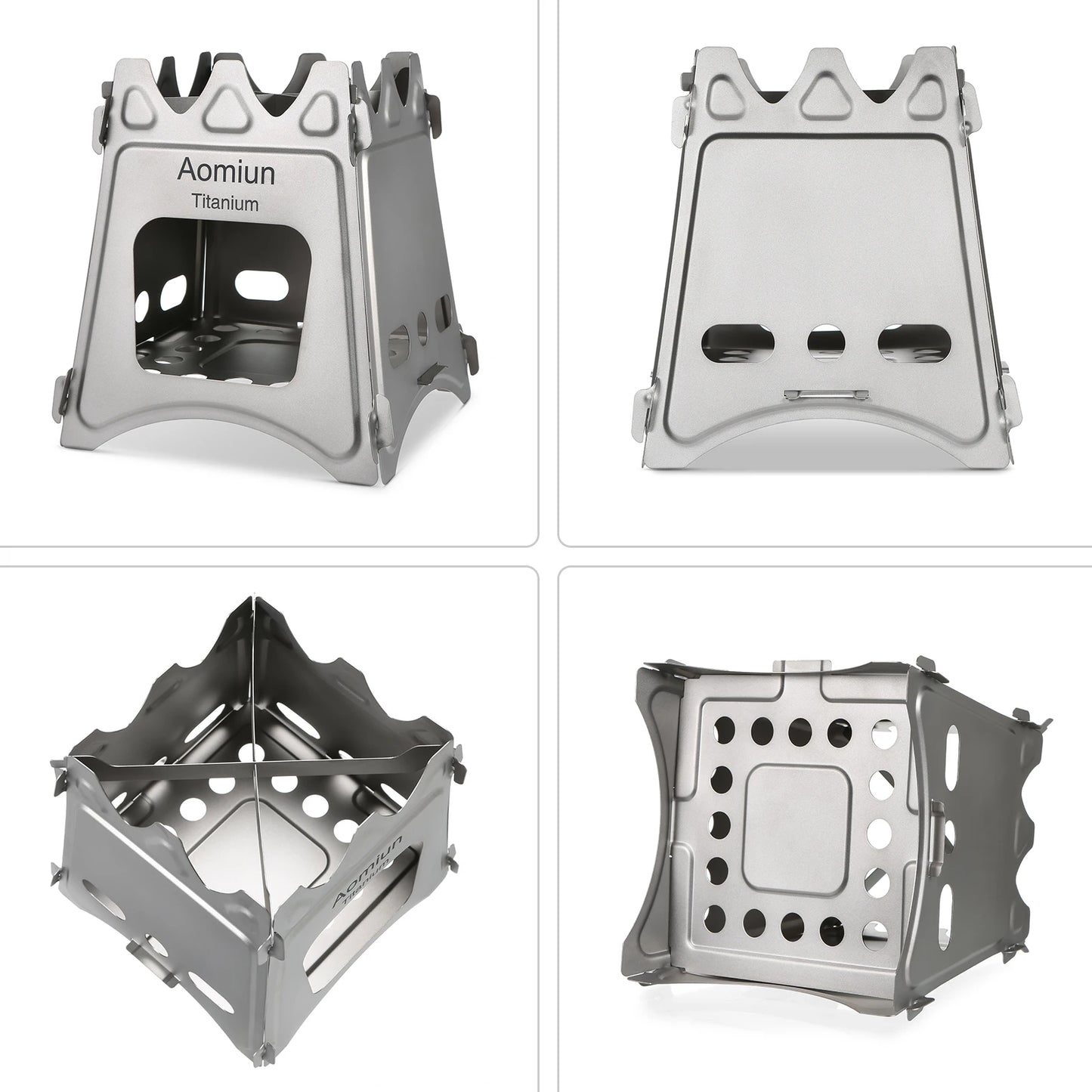 Camping Stove Compact Folding Wood Stove Tourist Burner for Outdoor Camping Cooking Picnic Survival Barbecue Equipment